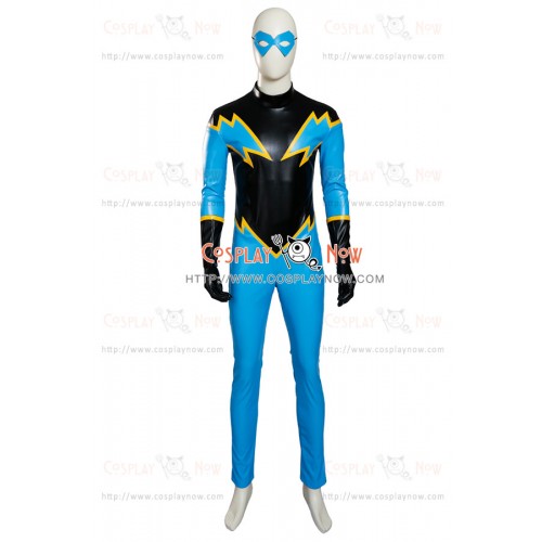 Young Justice Black Lightning Cosplay Costume