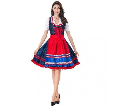 German Oktoberfest Cosplay Costume Festival Ethnic Style Dress Halloween 