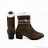 Danganronpa V3: Killing Harmony Maki Harukawa Brown Shoes Cosplay Boots