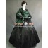 Victorian Lolita Marie Antoinette Brocade Gothic Lolita Dress Green Floral