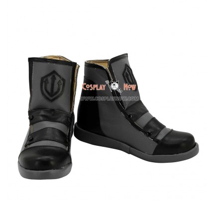 RWBY Neptune Vasilias Black & Grey Cosplay Boots