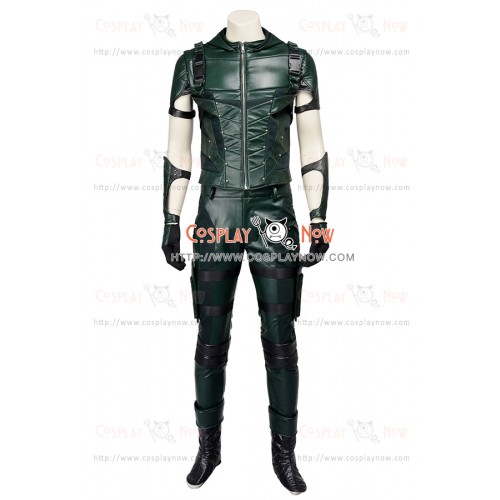 Oliver Queen Green Arrow Costume For Green Arrow Season 3 Cosplay