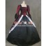 Marie Antoinette Victorian Dark Red Wedding Dress Ball Gown Prom