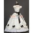 Victorian Southern Belle Princess Ball Gown Formal Reenactor White Lolita Dress Costume