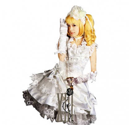 Black Butler Kuroshitsuji Cosplay Elizabeth Ethel Cordelia Midford Dress Costume