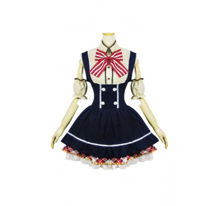 Love Live Cosplay Rin Hoshizora Maid Dress Costume