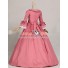 Gothic Renaissance Victorian Steampunk Gown Reenactment Pink Lolita Dress Costume