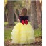 Snow White Cosplay Princess Costume Layered Skirt Long Tutu Dress for Children