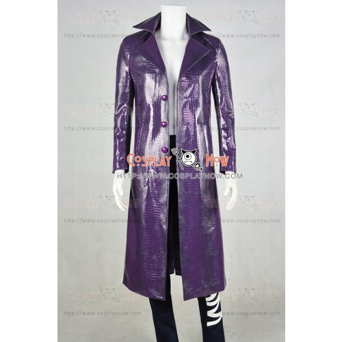 Suicide Squad Batman The Joker Cosplay Costume Purple Outfit