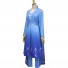 Frozen II Cosplay Princess Elsa Costume Blue Dress