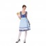 German Oktoberfest Cosplay Maid Costume Festival Stage Dress Blue