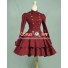 Victorian Lolita Steampunk Military Coat Gothic Lolita Dress Burgundy