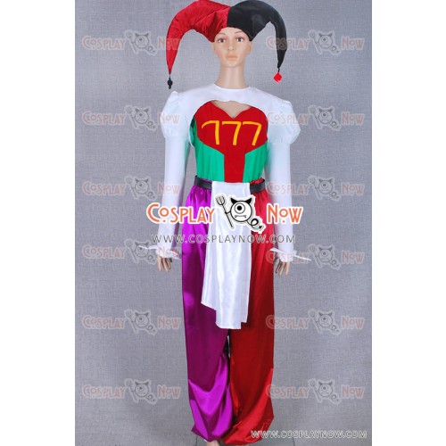 Pierrot Bolneze Cosplay Female Clown Joker Costume