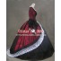 Marie Antoinette Victorian Dark Red Wedding Dress Ball Gown Prom