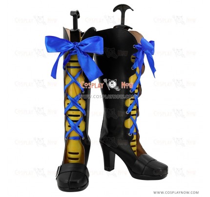 Black Butler Kuroshitsuji Movie: Book of the Atlantic Cosplay Shoes Ciel Phantomhive Black Boots