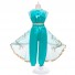 Princess Cosplay Anna Costume Fairy Tale Cute Layered Printed Girl Dress for Children