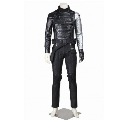 The Winter Soldier Bucky Barnes Costume For Captain America 2 Cosplay