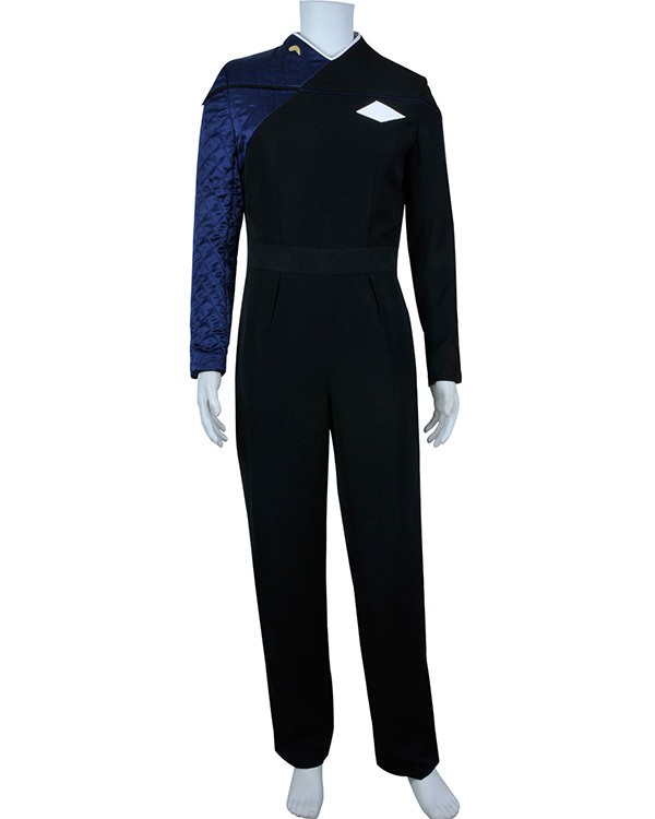 Star Trek Voyager Relativity Starfleet 29th Century Science Cosplay Black Suit 