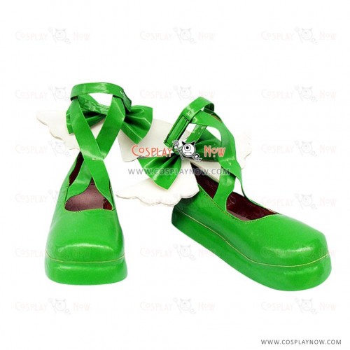 Shugo Chara Hinamori Amu Green Cute Cosplay Shoes