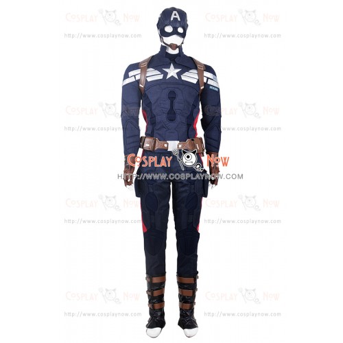 The Winter Soldier Steve Rogers Costume For Captain America 2 Cosplay