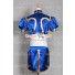 Street Fighter Cosplay Chun Li Costume Blue Uniform