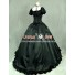 Victorian Southern Belle Ball Gown Reenactment Halloween Black Lolita Dress Costume