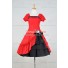 Lolita Dress Classical Lace Victorian Lolita Red Black Dress Cosplay Costume