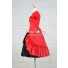 Lolita Dress Classical Lace Victorian Lolita Red Black Dress Cosplay Costume