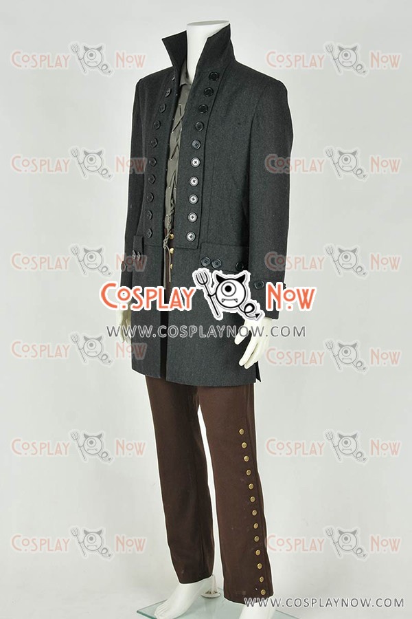 Sleepy Hollow Cosplay Ichabod Crane Costume Whole Set Trench Coat Mens Cool Suit 