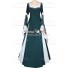 Renaissance Carnival Medieval Guinevere Dark Green Lolita Dress Robe