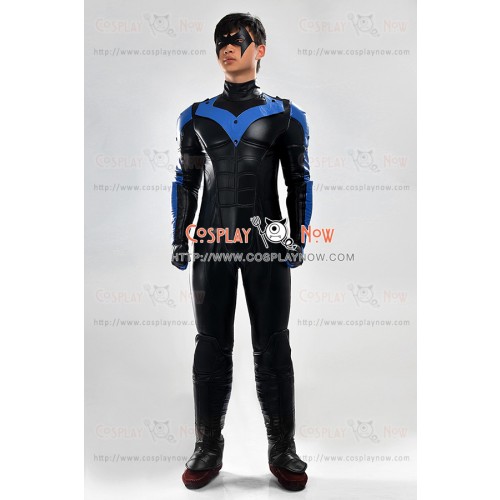 Nightwing Costume For Batman Arkham City Cosplay Uniform