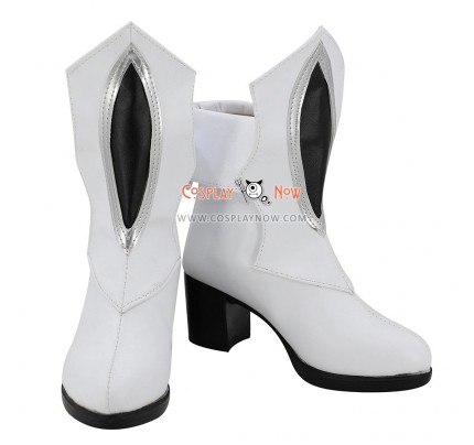 Fate Grand Order Fate Apocrypha Joan of Jeanne d'Arc Alter Santa Lily Christmas Day White Shoes Cosplay Boots