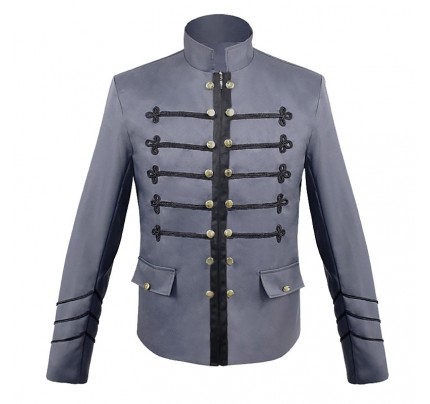Historical Vintage Solid Cardigan Coat Jacket 