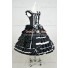 Lolita Dress Gothic Punk Lolita Black Frill Cosplay Costume