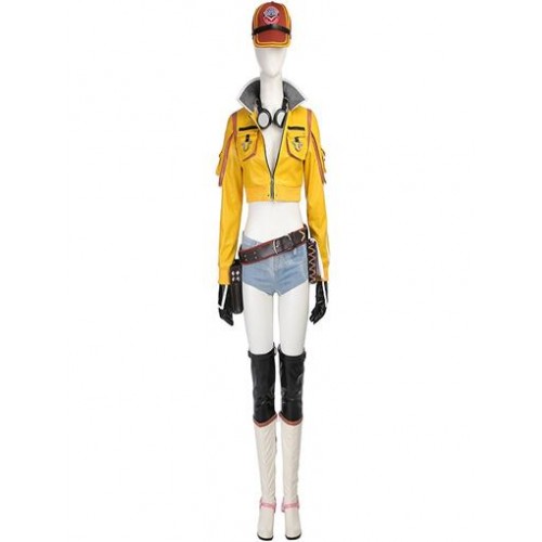 Coswinner Final Fantasy XV FF15 Cindy Aurum Costume with Boots and Goggles Cosplay Costume