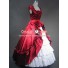 Renaissance Gothic Reenactment Red Dress Ball Gown