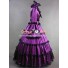 Southern Belle Gothic Satin Purple Dress Ball Gown Prom