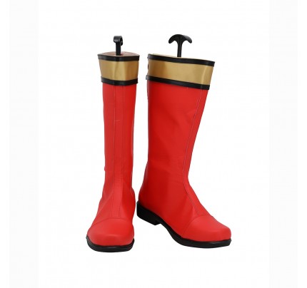 Super Sentai Hyakujuu Sentai Gaoranger Red Cosplay Boots