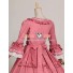 Gothic Renaissance Victorian Steampunk Gown Reenactment Pink Lolita Dress Costume