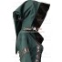 Medieval Renaissance Carnival Strappy Sarah Dark Green-Black Robe Dress