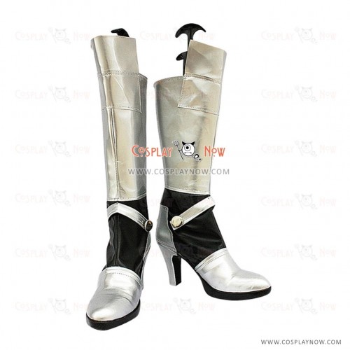 Fate Stay Night Cosplay Shoes Saber Silver Boots