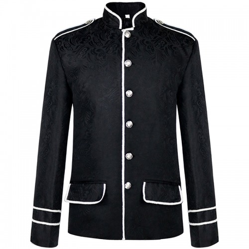 Historical Steampunk Gothic Military Victorian Suit Coat Jacket