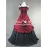 Southern Belle Civil War Ball Gown Prom Red Dress