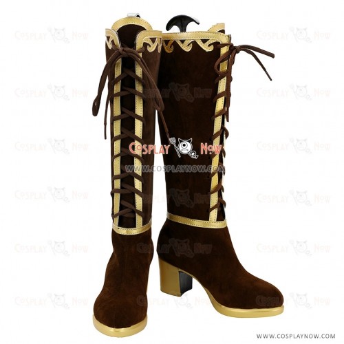 Love Live Cosplay Shoes Eli Ayase Ellie Brown Boots