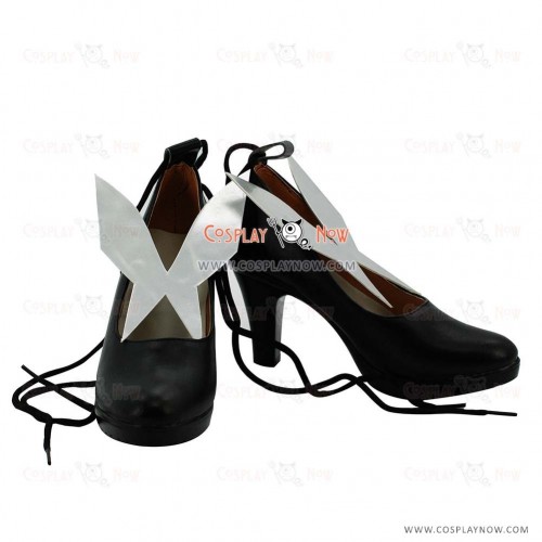 Accel World Kuroyukihime Black & White Cosplay Shoes