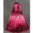 Marie Antoinette Victorian Ball Gown Cosplay Red Wedding Dress