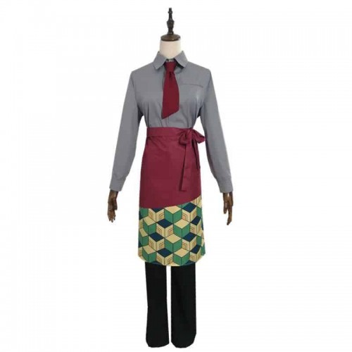 Demon Slayer: Kimetsu No Yaiba Giyu Tomioka Cafe Cosplay Costume