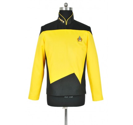 Star Trek: The Next Generation Cosplay Operations Uniform Costume 