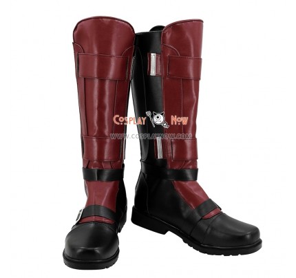 Marvel Deadpool Wade Winston Wilson Red Shoes Cosplay Boots