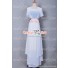 Titanic Rose Cosplay Costume White Dress